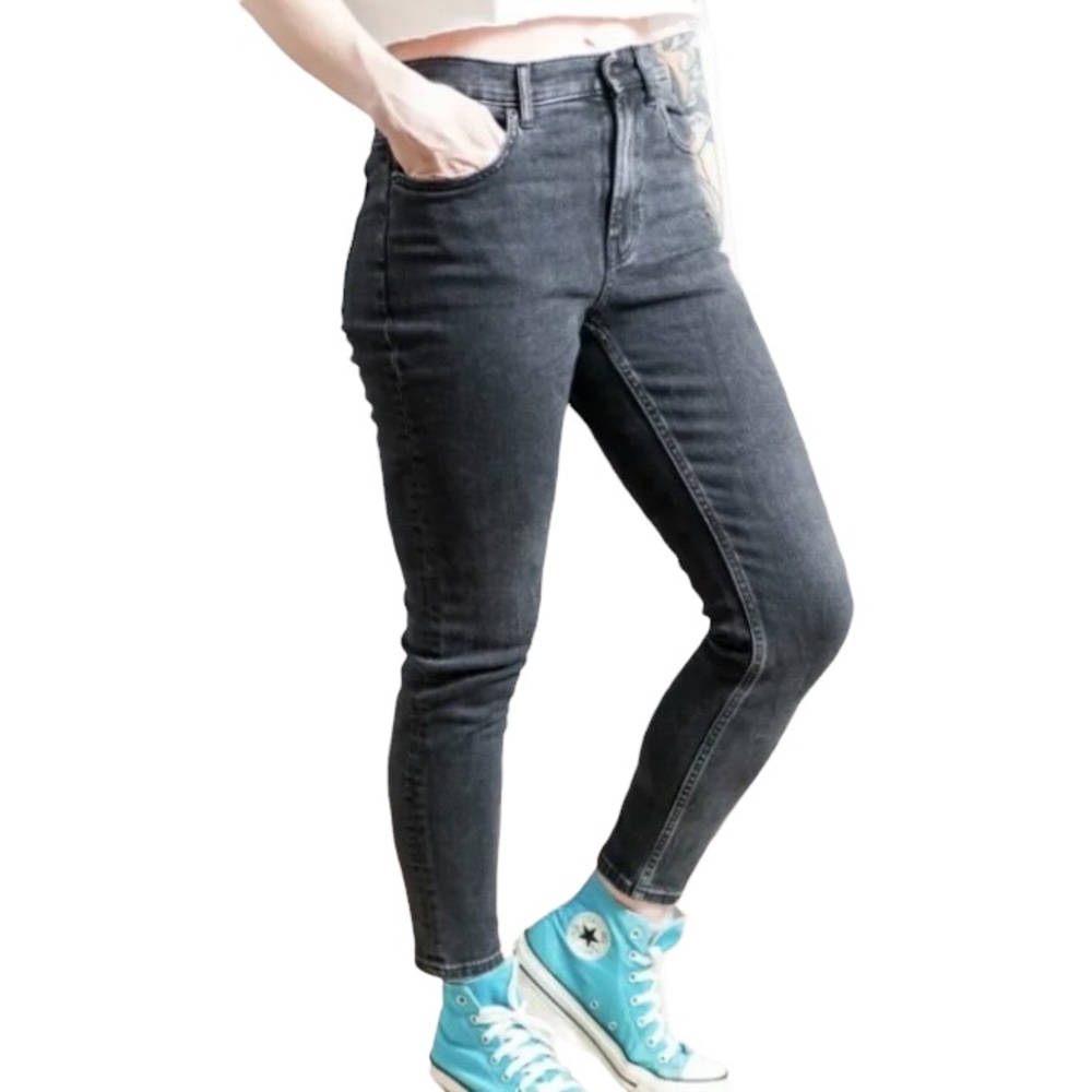 EVERLANE Jeans Ankle Skinny Denim Black - Picture 3 of 8